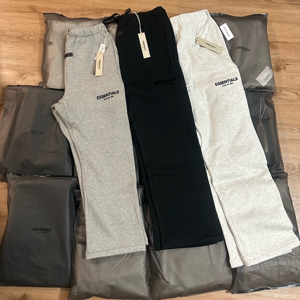 Essentials Sweatpants Set - Light Gray, Black, Off-White